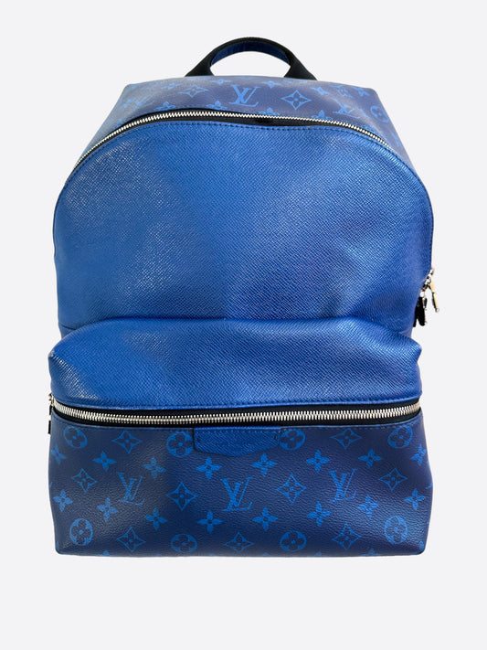 Louis Vuitton Blue Taigarama Monogram Discovery Backpack