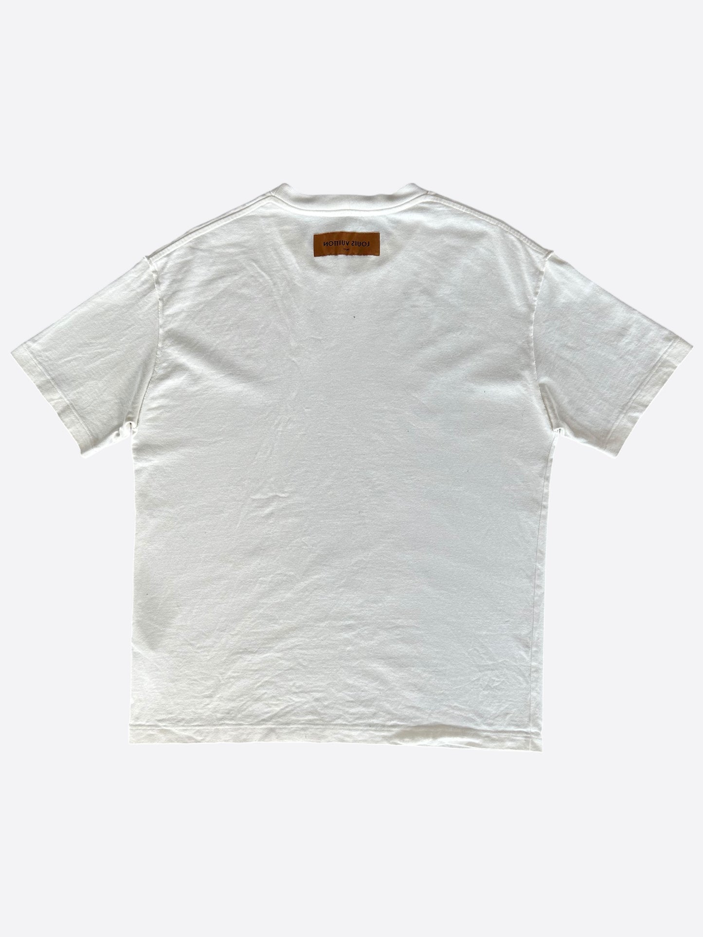 Louis Vuitton White Flower Tapestry T-Shirt