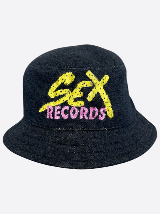 Chrome Hearts Matty Boy Black & Yellow Sex Records Cashmere Bucket Hat