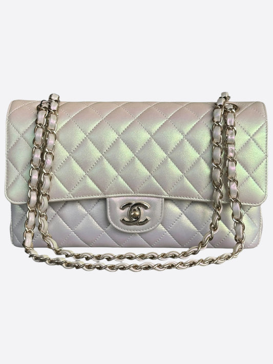 Chanel Ivory Iridescent Small Classic Flap Bag