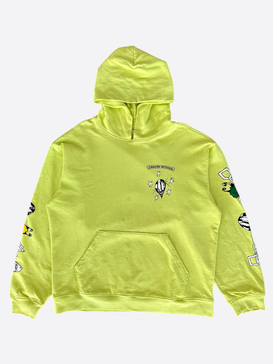 Chrome Hearts Matty Boy Lime Green Chainlink Hoodie