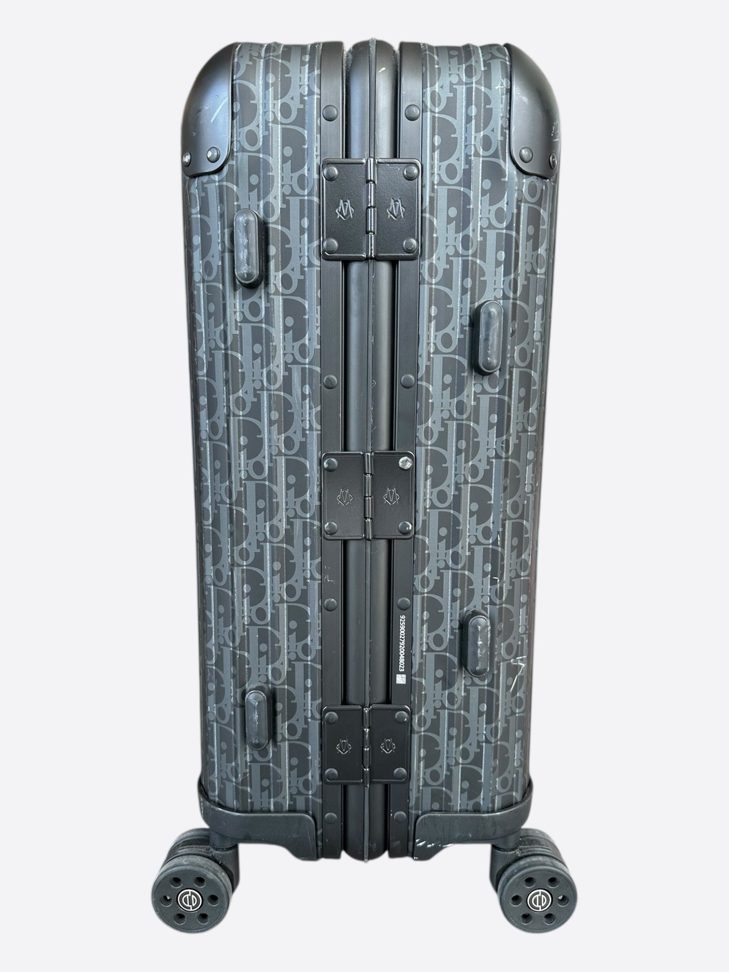 Dior Rimowa Black Oblique Carry-On Luggage