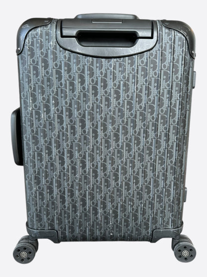 Dior Rimowa Black Oblique Carry-On Luggage