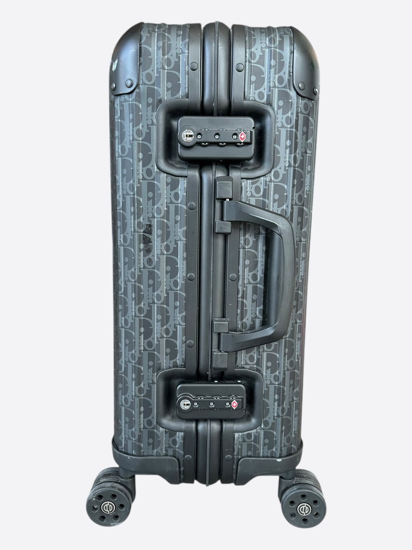 Dior Rimowa Black Oblique Carry-On Luggage