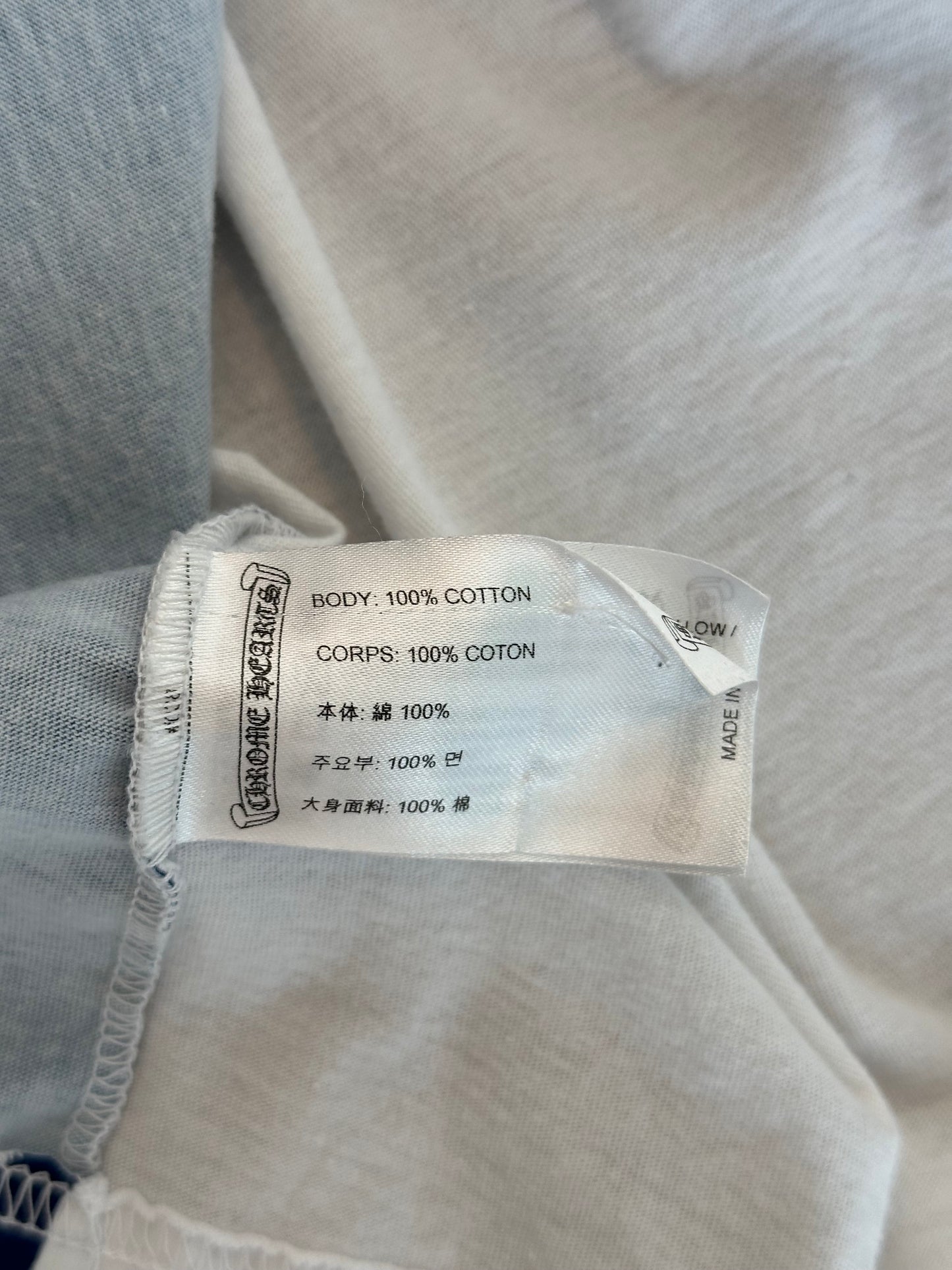 Chrome Hearts White Union Jack T-Shirt