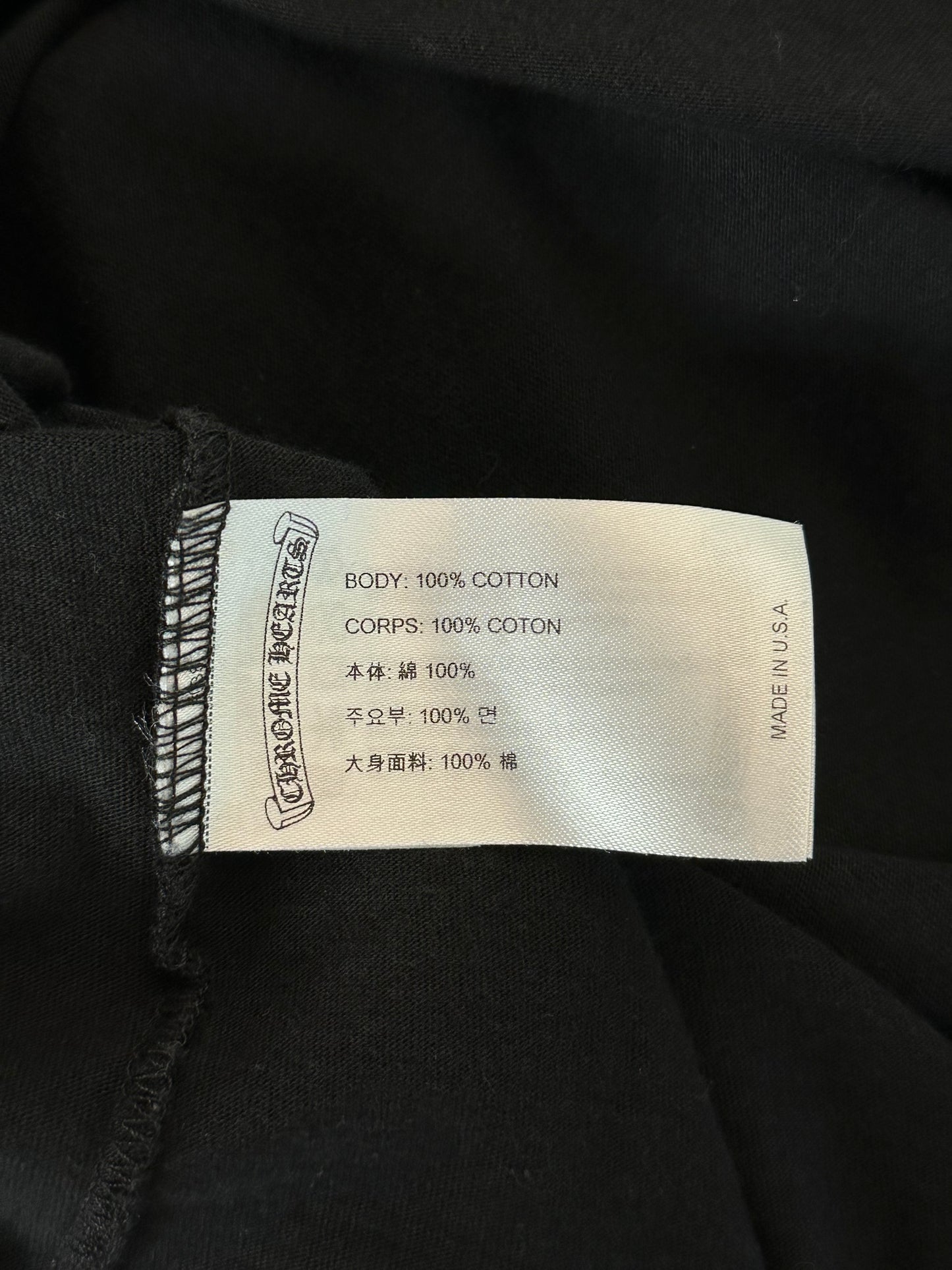 Chrome Hearts Black & Pink Foti Graphic T-Shirt