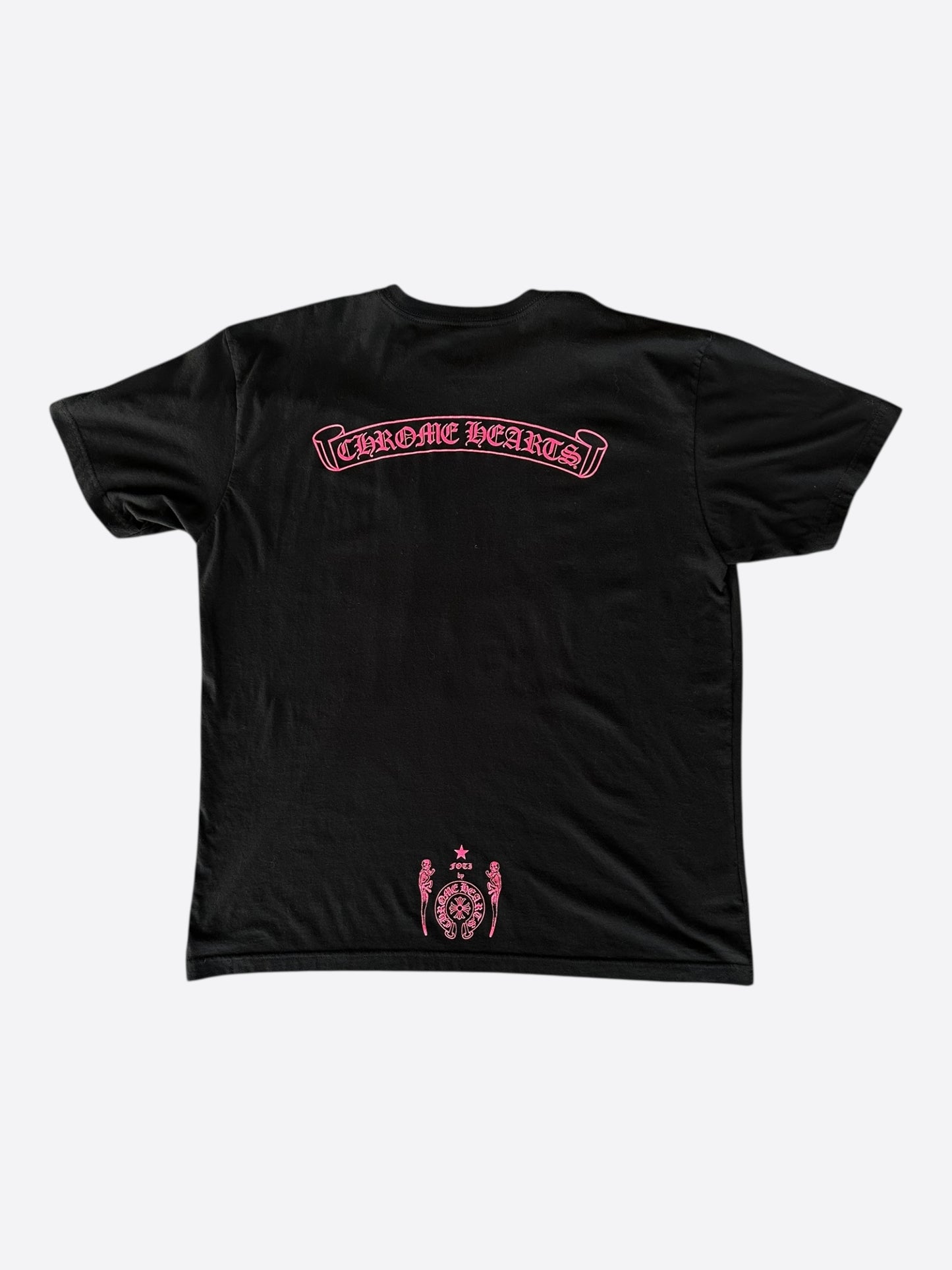 Chrome Hearts Black & Pink Foti Graphic T-Shirt