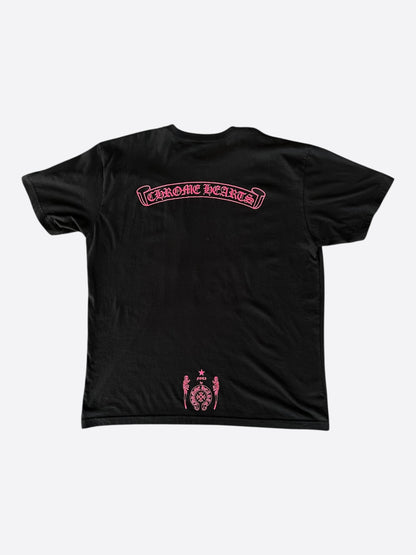 Chrome Hearts Black & Pink Foti Graphic T-Shirt