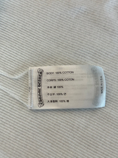 Chrome Hearts White & Black T-Bar Logo Tank Top