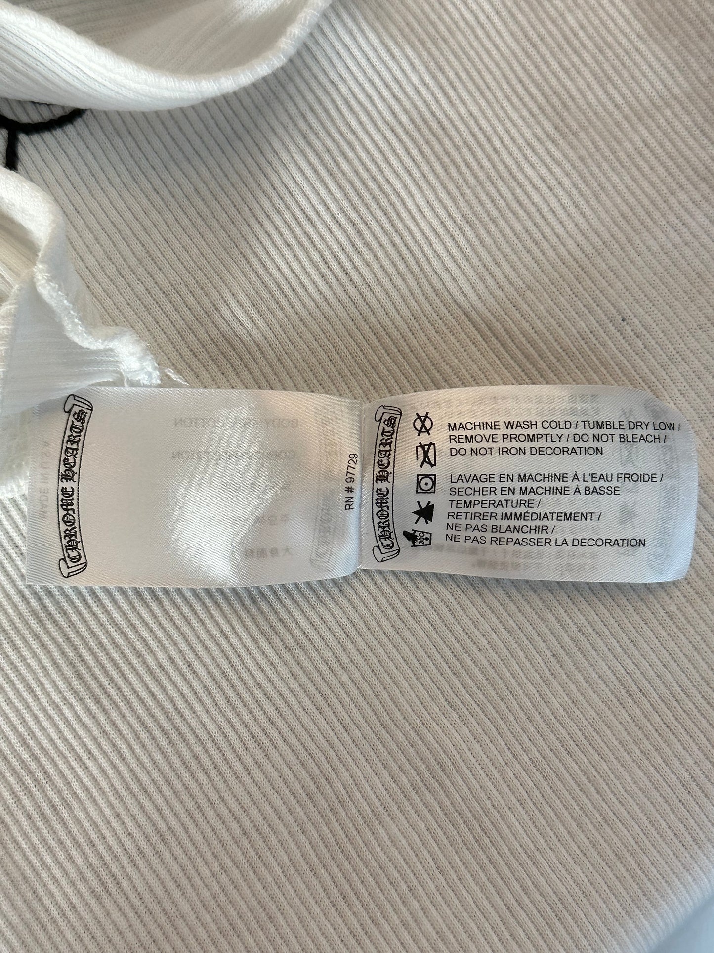 Chrome Hearts White & Black T-Bar Logo Tank Top