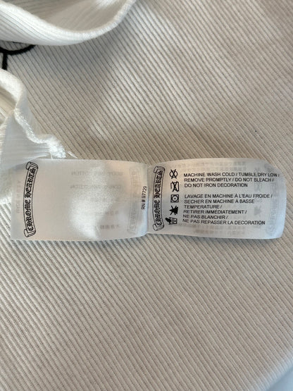 Chrome Hearts White & Black T-Bar Logo Tank Top