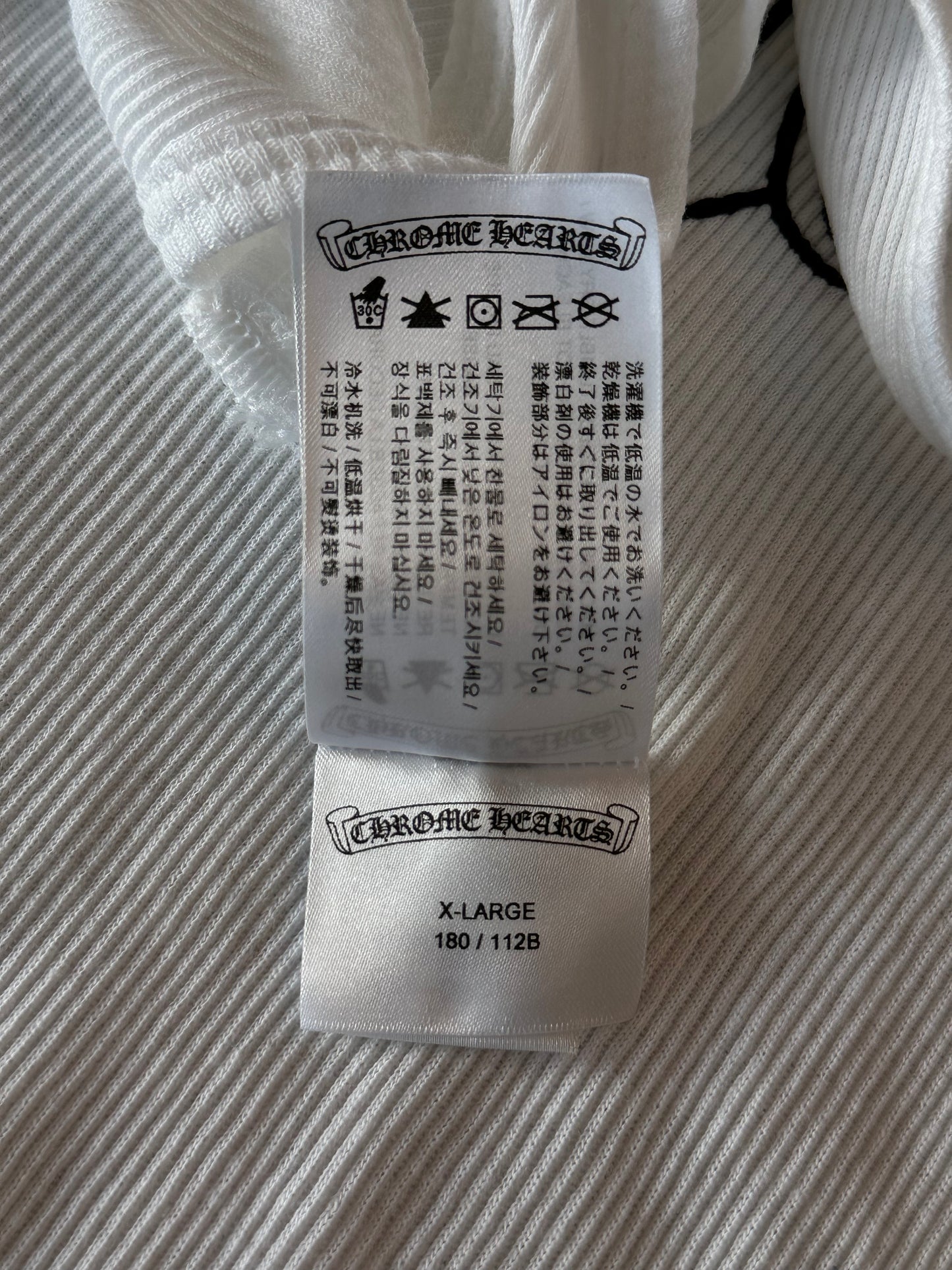 Chrome Hearts White & Black T-Bar Logo Tank Top