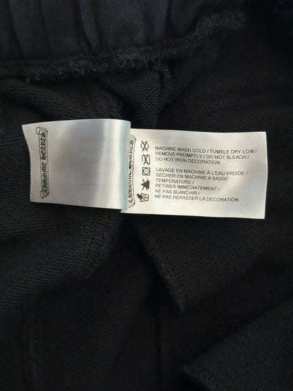 Chrome Hearts Black Cross Jacquard Horseshoe Logo Shorts