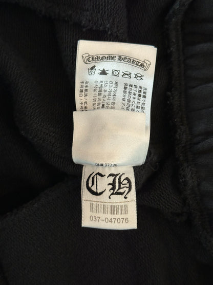 Chrome Hearts Black Cross Jacquard Horseshoe Logo Shorts