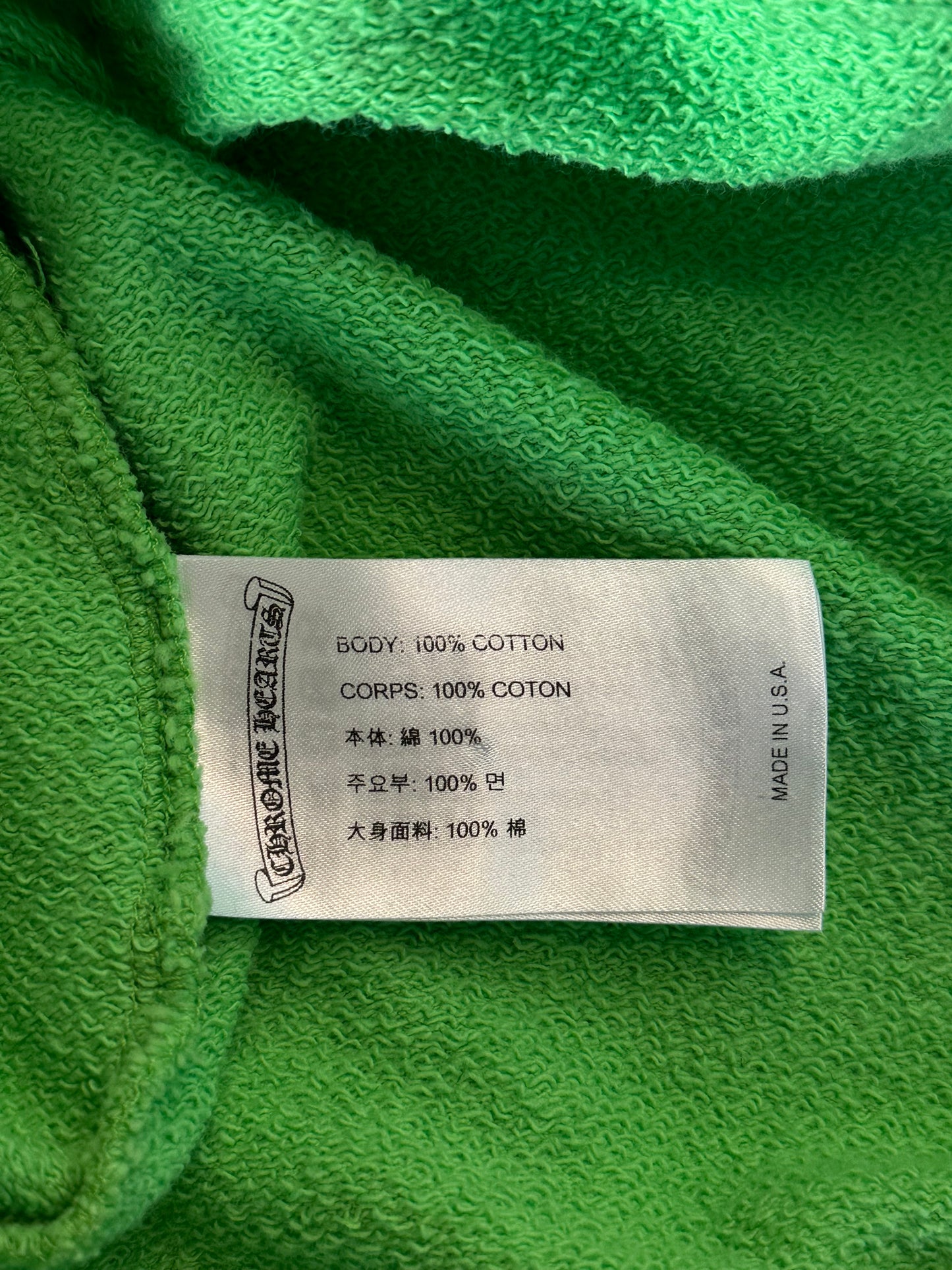 Chrome Hearts Green Sex Records Logo Hoodie