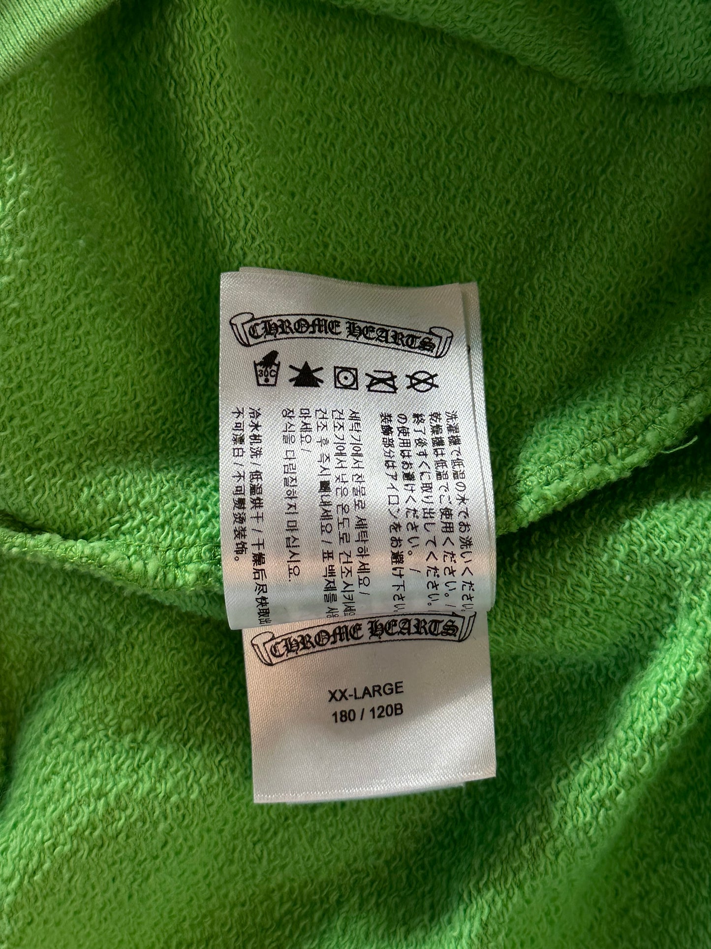 Chrome Hearts Green Sex Records Logo Hoodie