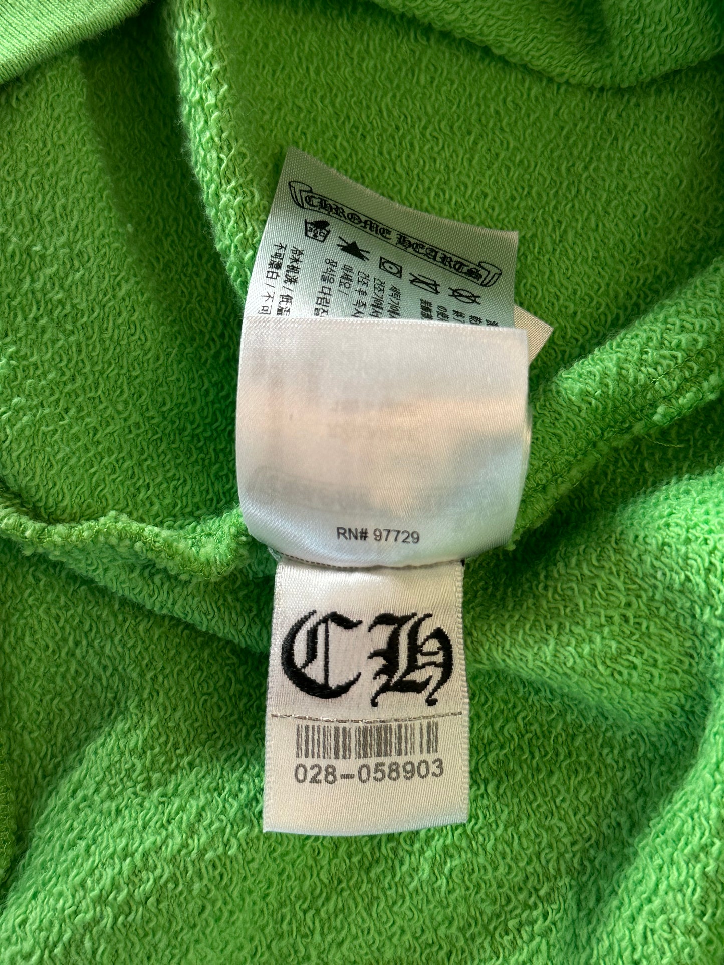 Chrome Hearts Green Sex Records Logo Hoodie