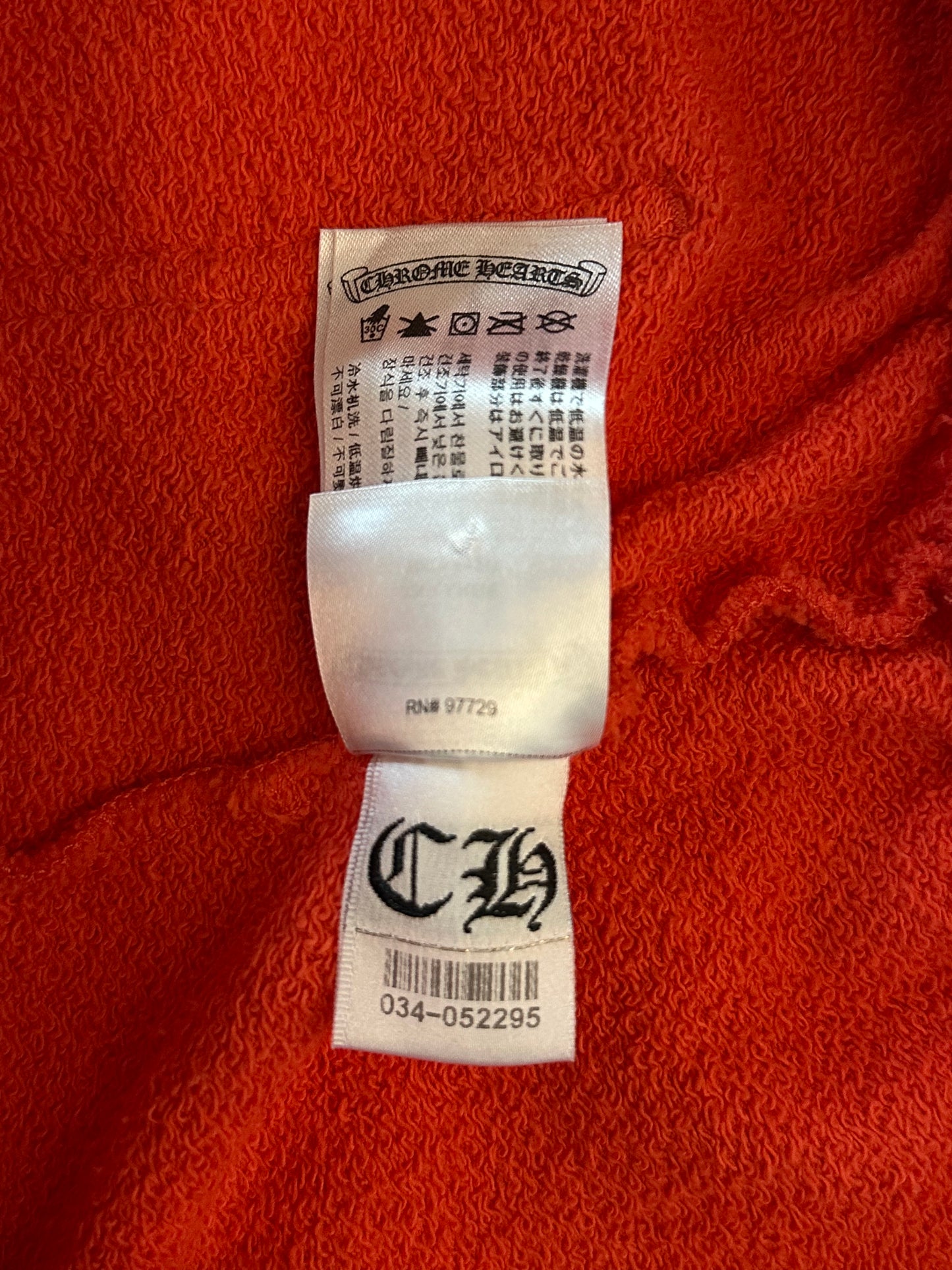 Chrome Hearts Matty Boy Red Spark Cargo Shorts