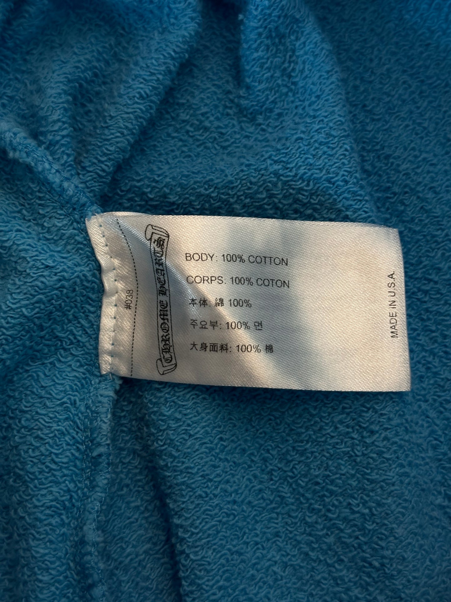 Chrome Hearts Matty Boy Blue Brand New Cargo Sweatshorts