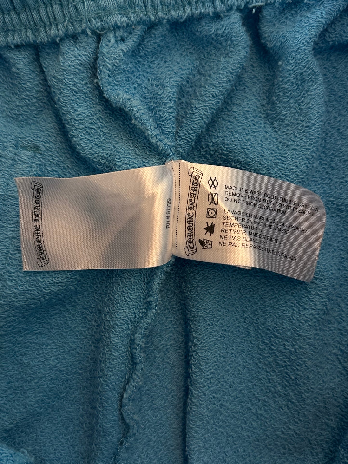 Chrome Hearts Matty Boy Blue Brand New Cargo Sweatshorts