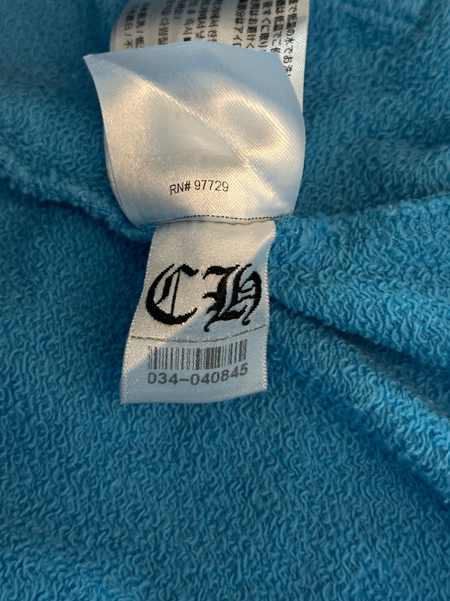 Chrome Hearts Matty Boy Blue Brand New Cargo Sweatshorts