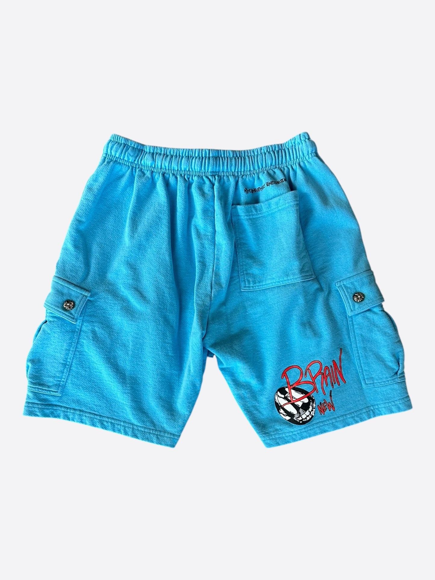 Chrome Hearts Matty Boy Blue Brand New Cargo Sweatshorts