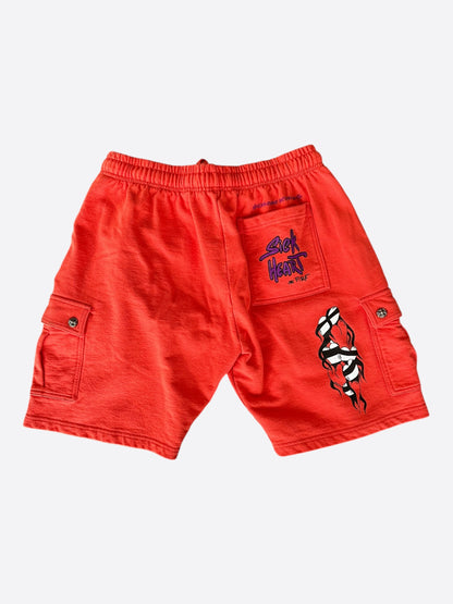 Chrome Hearts Matty Boy Red Spark Cargo Shorts