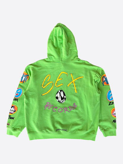 Chrome Hearts Green Sex Records Logo Hoodie