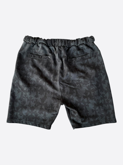 Chrome Hearts Black Cross Jacquard Horseshoe Logo Shorts