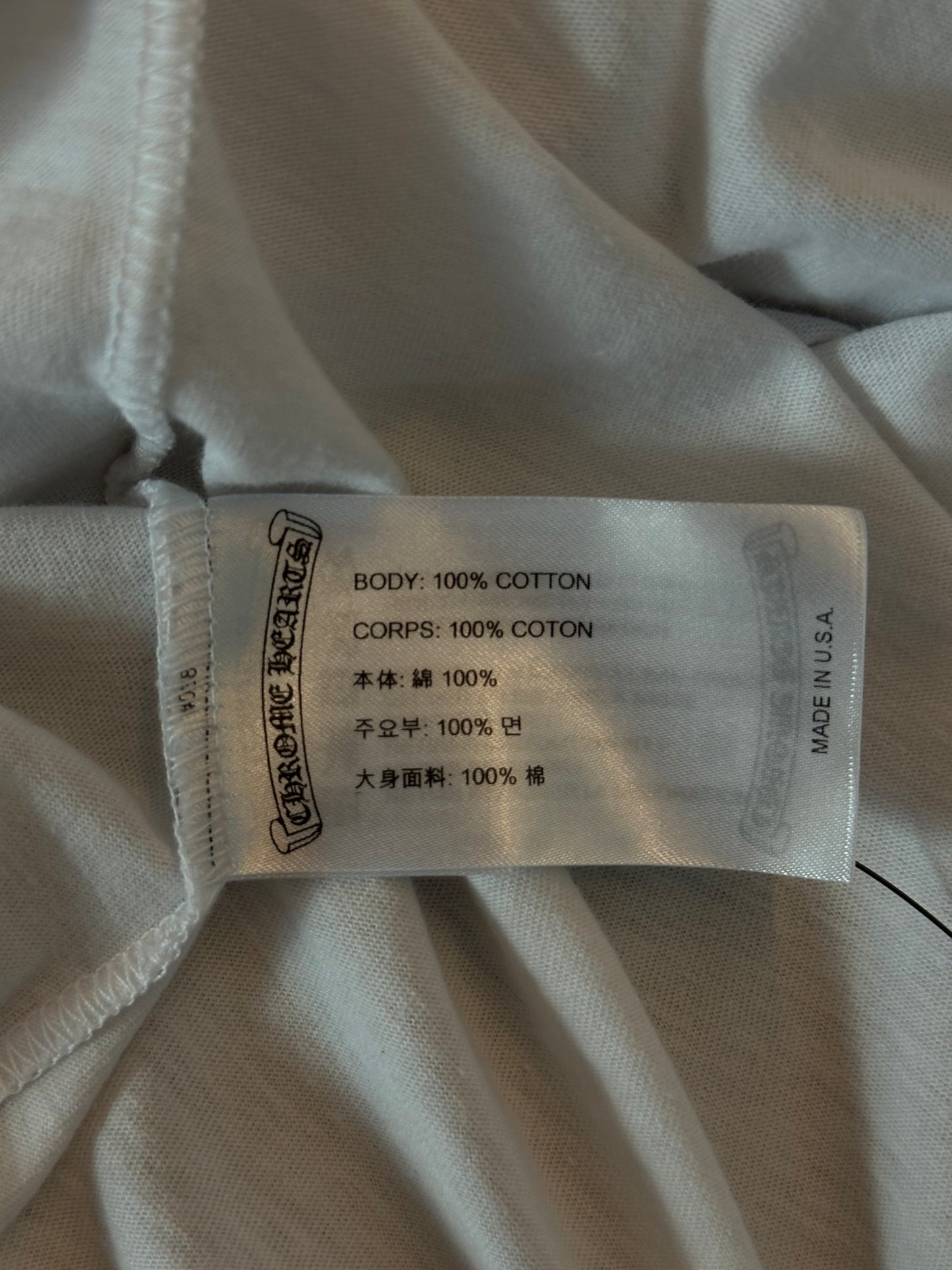 Chrome Hearts White Camouflage Horseshoe Logo T-Shirt