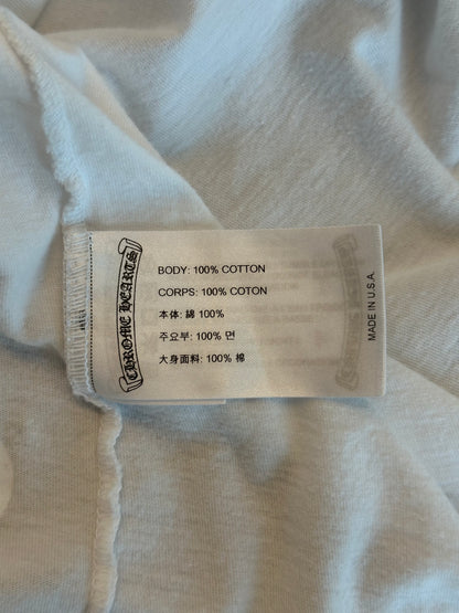 Chrome Hearts White & Black Neck Logo T-Shirt