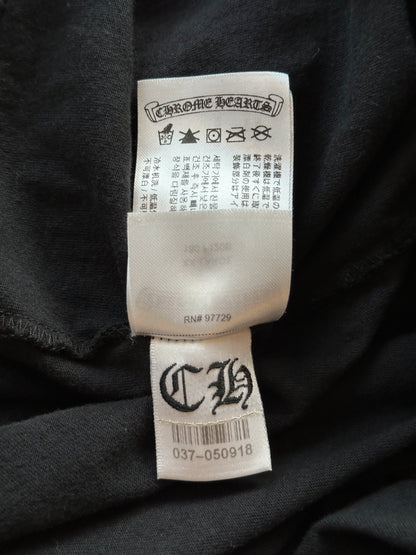 Chrome Hearts Black Cross Jacquard Horseshoe Logo Longsleeve T-Shirt