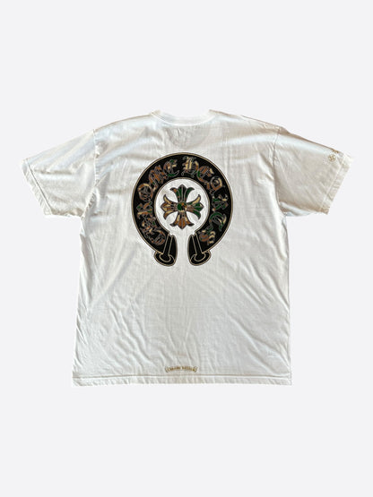 Chrome Hearts White Camouflage Horseshoe Logo T-Shirt