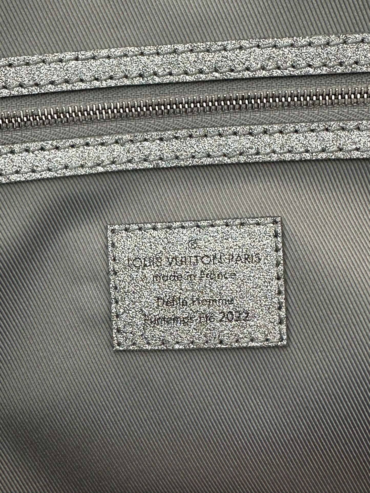 Louis Vuitton Silver Damier Glitter Keepall 50