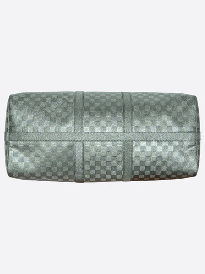 Louis Vuitton Silver Damier Glitter Keepall 50