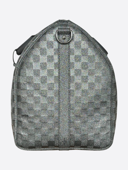 Louis Vuitton Silver Damier Glitter Keepall 50