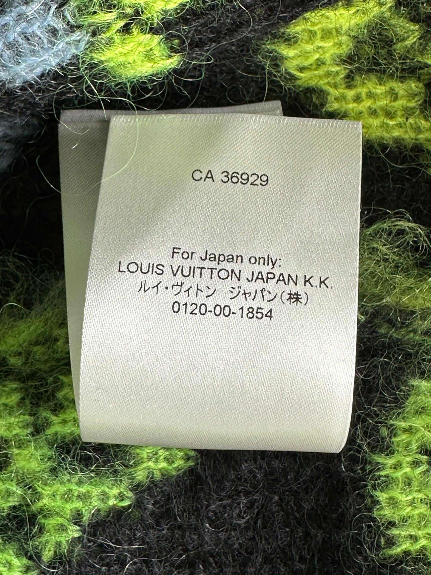 Louis Vuitton Multicolor Monogram Mohair Cardigan