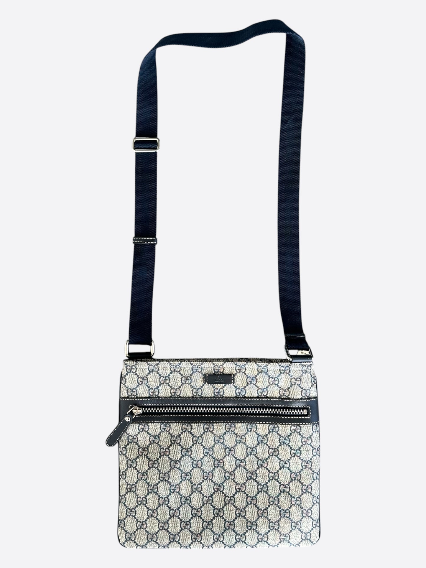 Gucci Beige GG Monogram Messenger Bag