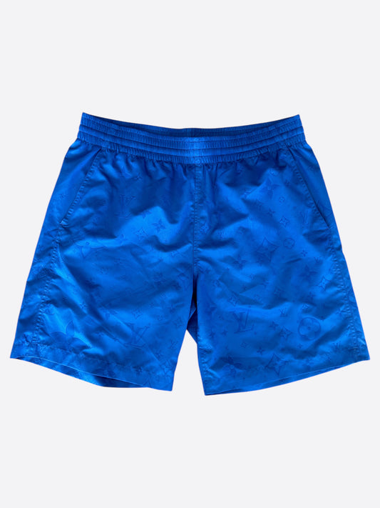 Louis Vuitton Blue Monogram Swim Shorts