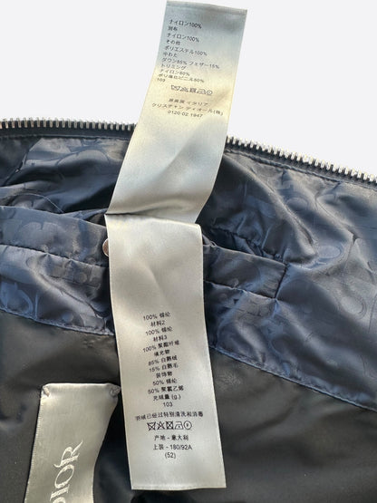 Dior Navy Oblique Puffer Vest