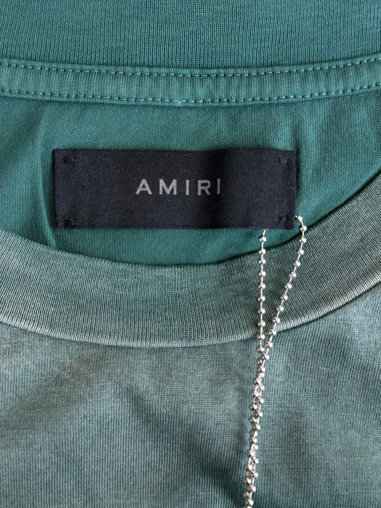 Amiri Green & White Tiger Logo T-Shirt