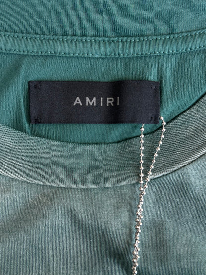 Amiri Green & White Tiger Logo T-Shirt