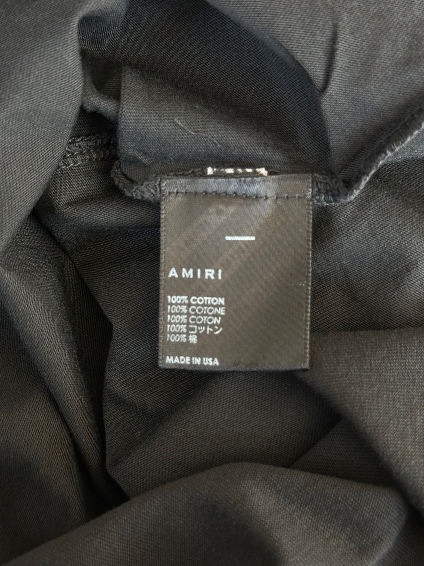 Amiri Black & White Tiger Logo T-Shirt