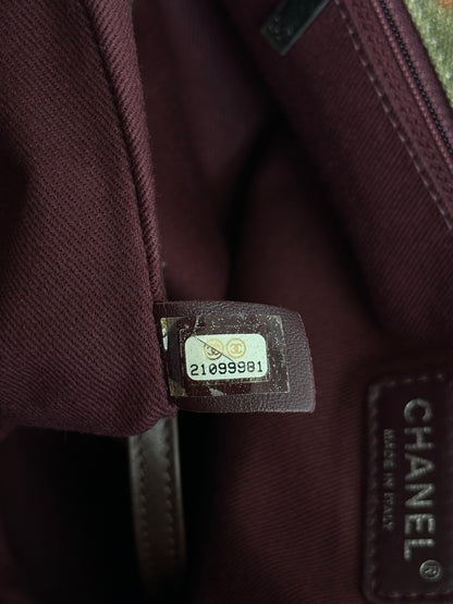 Chanel Khaki Green Graffiti On The Pavements Messenger Bag