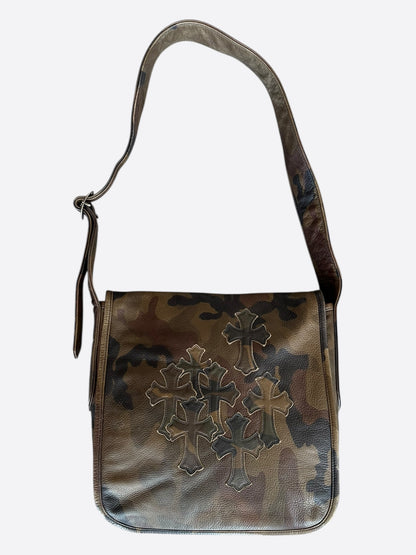 Chrome Hearts Camouflage Cross Patch Messenger Bag