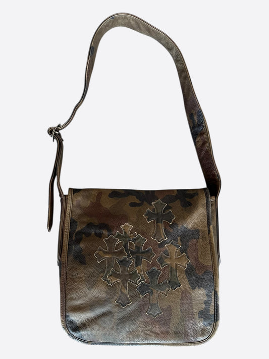 Chrome Hearts Camouflage Cross Patch Messenger Bag