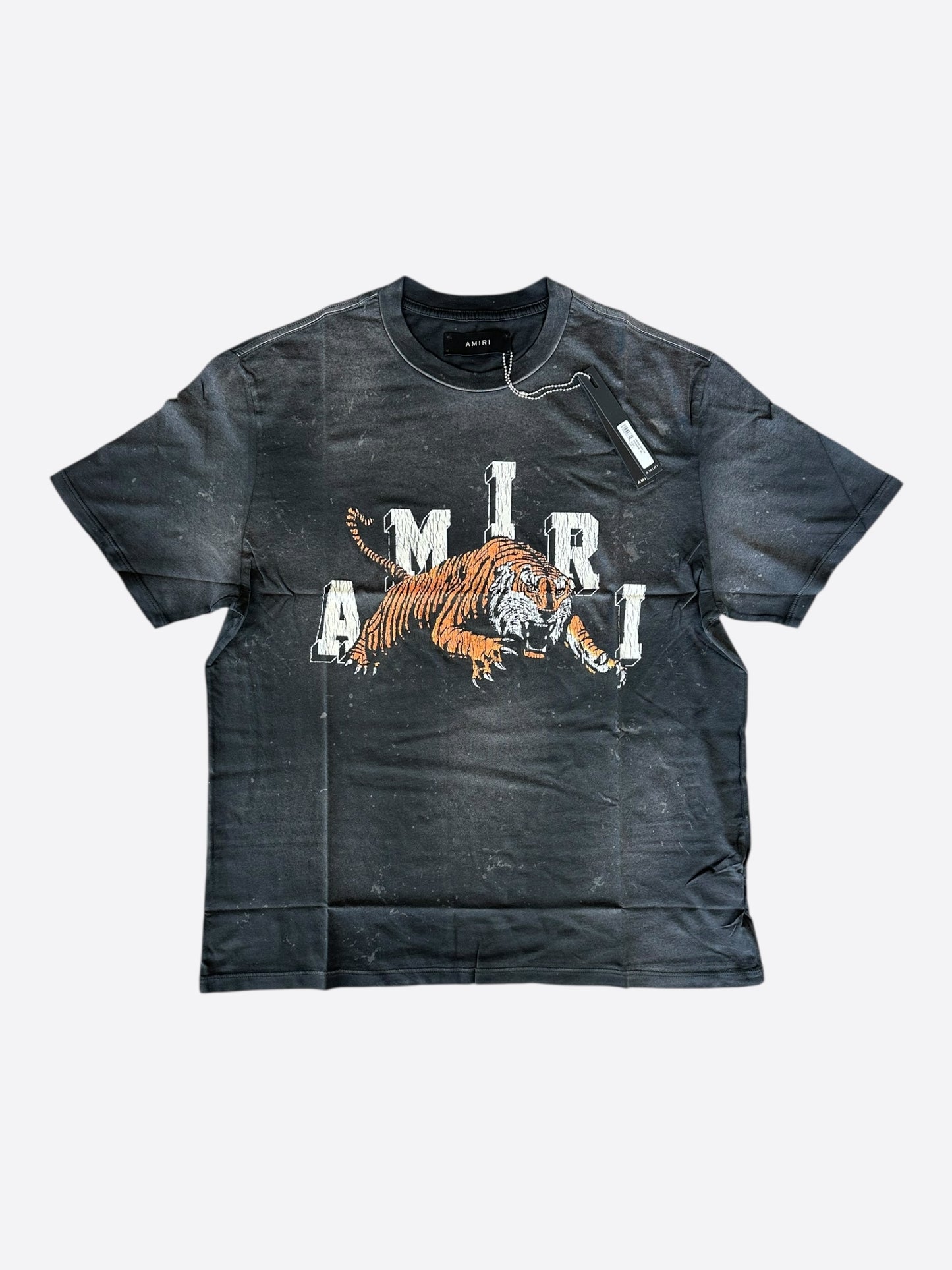 Amiri Black & White Tiger Logo T-Shirt