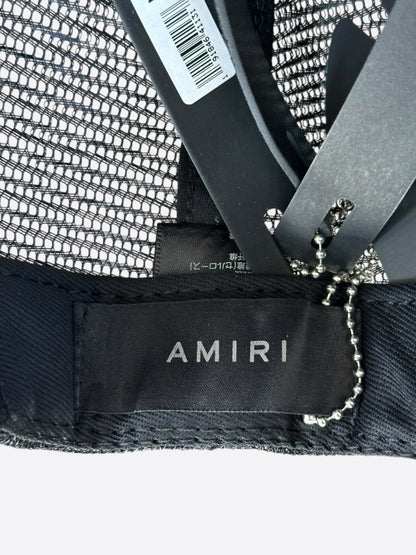 Amiri Purple & Black MA Logo Trucker Hat