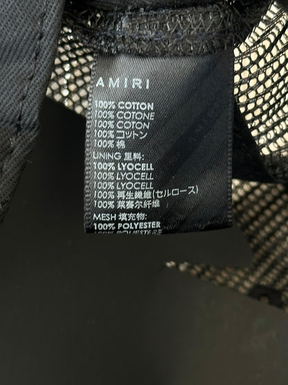 Amiri Purple & Black MA Logo Trucker Hat