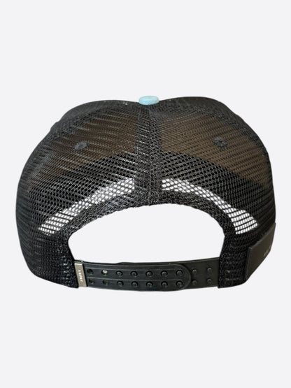 Amiri White & Blue Triple Star Trucker Hat